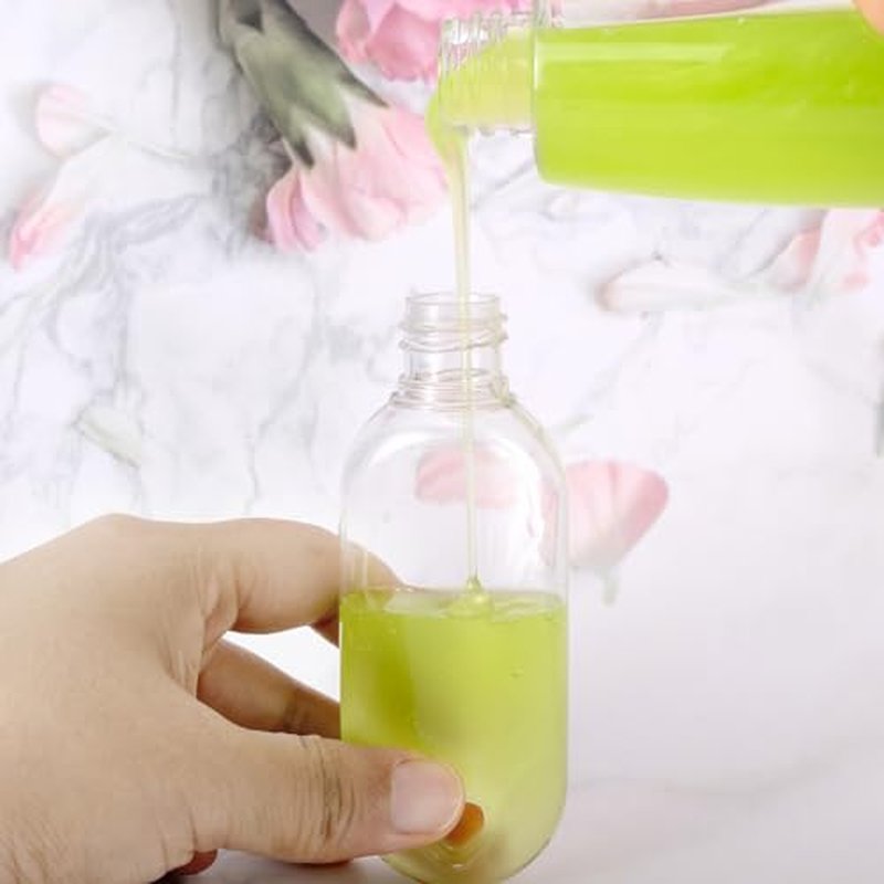 50 PCS Travel Size Bottles with Hand Sanitizer Keychain, 1 OZ (30ML) Refillable Squeeze Containers for Backpack, Portable Plastic Small Empty Leakproof Bottles