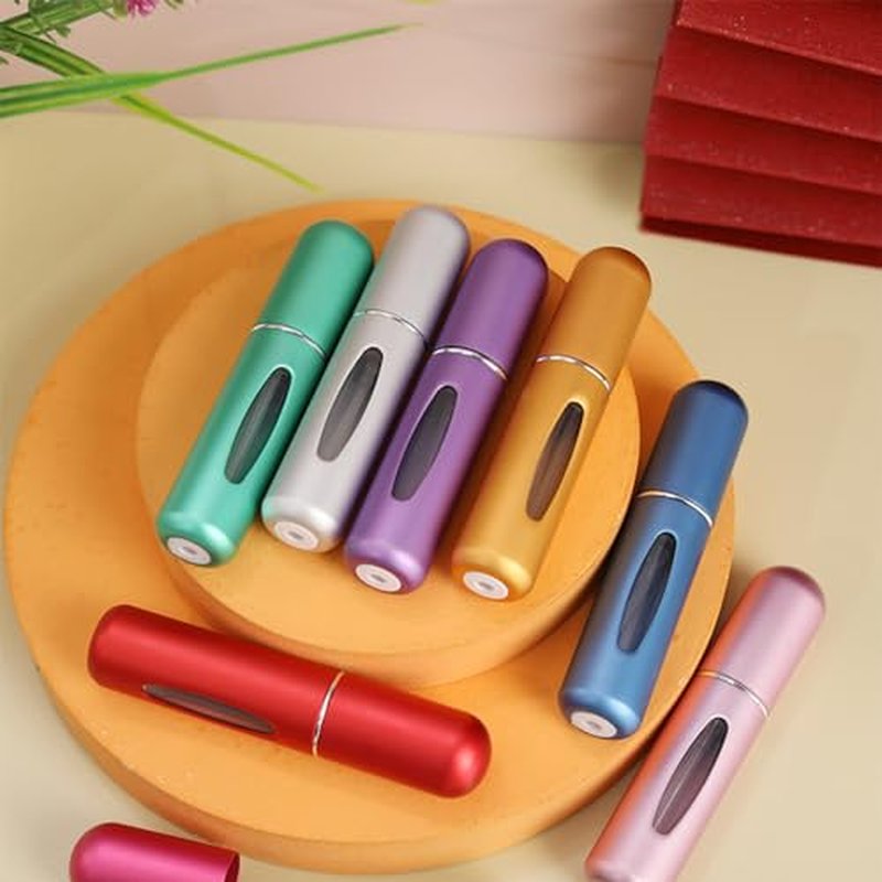 13 PcsPortable Perfume Travel Refill Bottle 5ml Refillable Cosmetic Spray Bottles Perfume Spray Bottle,Ideal For Travel And on The Go Multicolor