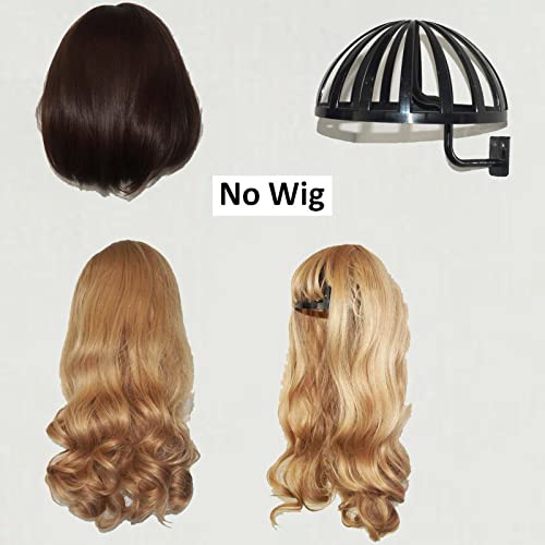 Wall Mount Wig Head Holders & Hangers Set - Support for Styling & Display