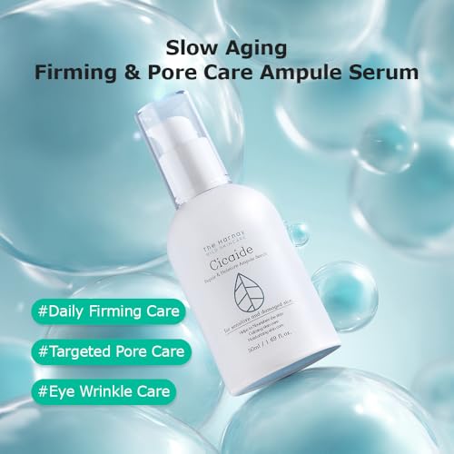 Cicaide Ampoule 1.69 fl. oz, Centella Asiatica Face Serum for Soothing Hydration, Korean Pore-Refining Skin Care