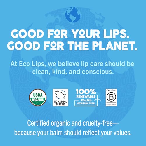 Organic Lip Balm Set - USDA Certified Natural Flavors, Eco-Friendly Packaging