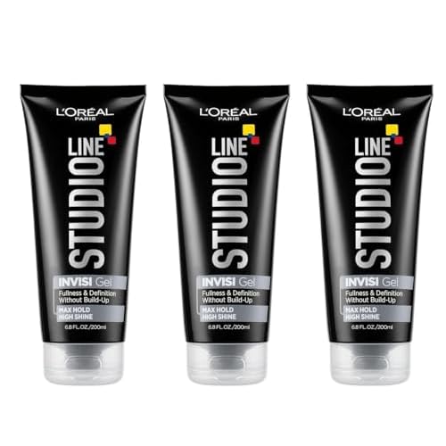 L'Oreal Paris Studio Line INVISI Gel, Strong Hold 6.80 oz (Packs of 3)