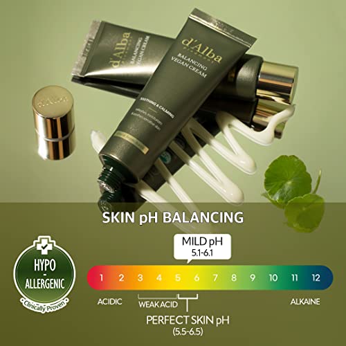 d'alba Piedmont White Truffle Mild Skin Balancing Vegan Cleanser and White Truffle Mild Skin Balancing Vegan Cream Bundle (200ml, 55ml)