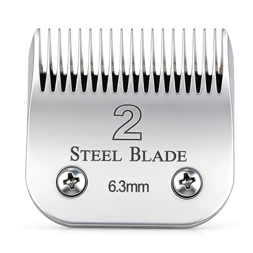 Size 2 Clipper Blade 6.3mm for Oster Classic 76, Heavy-Duty Stainless Steel