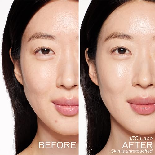 Shiseido RevitalEssence Skin Glow Foundation SPF 30, 150 Lace - Buildable, Medium Coverage - 24-HR Hydration & 12-HR Wear - Transfer, Crease & Fade Resistant - Non-Comedogenic - All Skin Types