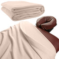 NRG Polar Fleece Massage Table Blanket - Small, 60 x 86 Inches, Natural