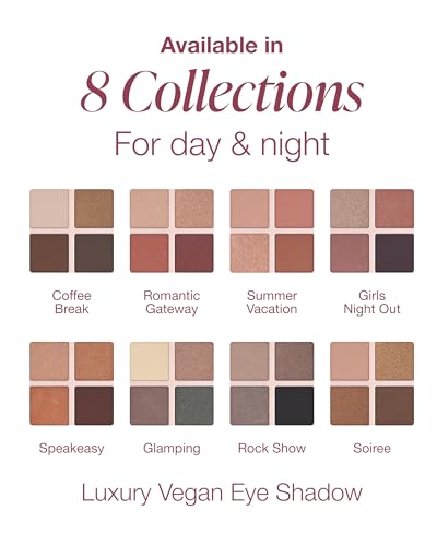 Mineral Fusion Eyeshadow Palette Summer Vacation 0.25 Oz - Vegan, Long-Lasting Shades