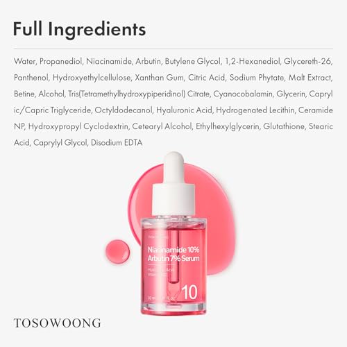 Niacinamide 10% + Arbutin 7% Dark Spot Serum for Hyperpigmentation & Uneven Tone