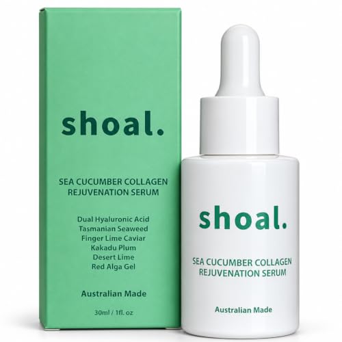 Australian Collagen Face Serum with Sea Cucumber & Hyaluronic Acid - Firming & Hydrating, 1 fl oz
