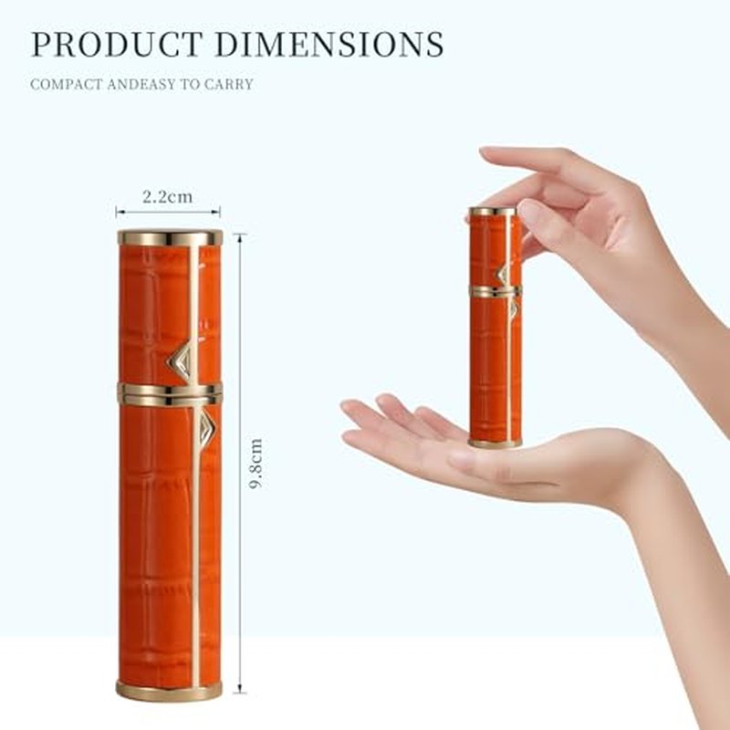 5ml Perfume Atomizer Travel Refillable,Mini Cologne Dispenser, Bottom-Filling Fragrances Perfumes Bottle,Portable Sprayer Pocket Size for Women Men Cruise Car Trip Gift£¨Black£©