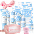 Kids & Teens Milk Skin Care Set - Gentle 12-Piece Face & Body Kit