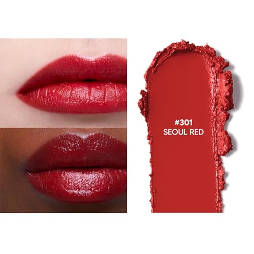 Lipstick - Seoul-Inspired Long-Lasting Lip Color in #301 Seoul Red - 0.12 oz - Variation of THIS listing