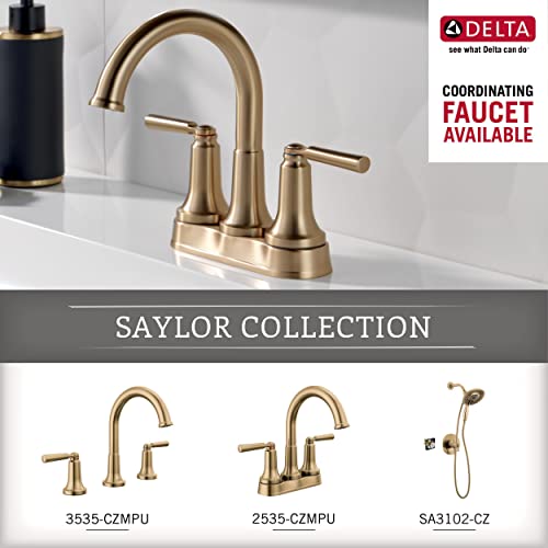 18 Inch Towel Bar - Champagne Bronze Wall Mount Bathroom Towel Rack - Delta Saylor 73518-CZ