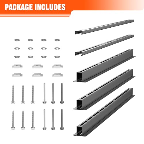 TORACK Black Garage Overhead Ceiling Bin Storage Rack - Heavy Duty Steel