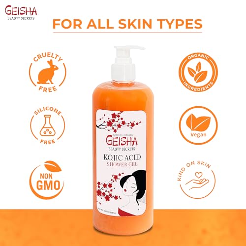 Kojic Acid Body Wash - Brightening & Refreshing Skin Cleanser 33 Fl oz