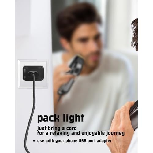 uijino Hair Clippers for Men Charger Compatible with SUPRENT PRO Clippers Charger Cable, Suprent Charger Cord for SUPRENT PRO Professional Hair Clippers for Men, 3.3ft Power Cord