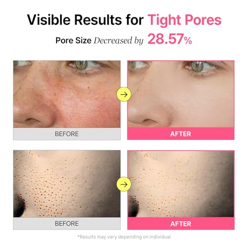Pore Firming Care Duo, Collagen Overnight Wrapping Mask & Pore-Tightening Toner Pads, Improve Skin Elasticity and Tighten Pores for a Youthful Look