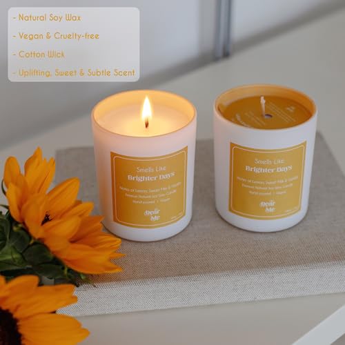Dear Me Happiness Gift Set ? Affirmation Cards, Natural Soy Candle & Bath Salt ? Mindfulness Gift ? Self-Care Set for Women ? Positivity & Optimism Kit for Emotional Wellness