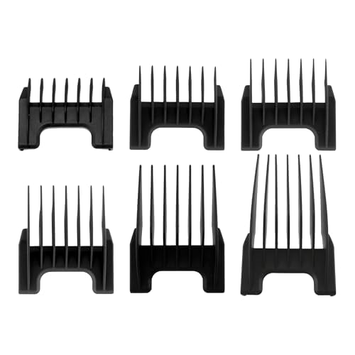 Hair Clipper Cutting Guides Set - 6 Sizes for Precision Haircutting