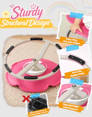 Pink Petal Sensory Spinning Chair for Autistic Kids & Teens - Oranmew