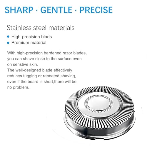 9 Pack SH71/52 Replacement Heads Compatible with Philips Norelco Series 7000 and Angle 5000 Series, SH71 Upgraded Replacement Blades Compatible with Philips Electric Shaving Series 7000 S7311 S7370