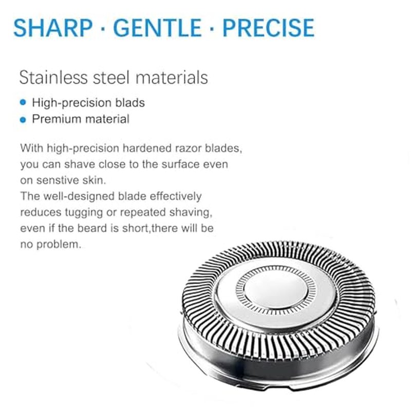 9 Pack SH71/52 Replacement Heads Compatible with Philips Norelco Series 7000 and Angle 5000 Series, SH71 Upgraded Replacement Blades Compatible with Philips Electric Shaving Series 7000 S7311 S7370