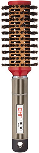 CHI Turbo Ceramic Round Boar Hair Brush - Natural Bristles for Shine & Control