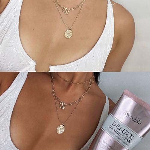 Loving Tan Deluxe Gradual Tanning Lotion (5.07Oz) + Face Tan, Dark (1.6Oz) - Streak Free, Natural Professional Strength Sunless Tanner, 7+ Applications per Bottle, Naturally Derived DHA, 2-Count
