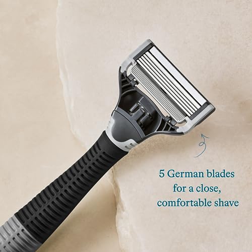 Harry's Razor Blades Refills - Razors for Men - 10 count & Shaving Razors for Men includes 3 Razor Blade Refills (Charcoal)