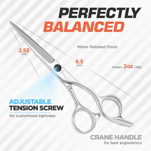 Fagaci Hair Cutting Scissors 6-Inch Professional Hair Shears with Sharp Blades