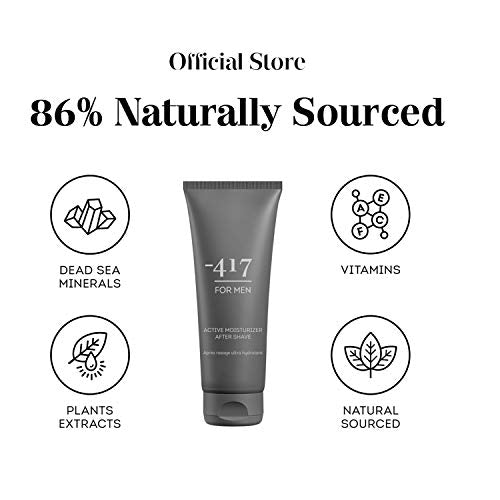 417 Dead Sea After Shave Lotion for Men - Soothing Moisturizer, 3.38 Oz