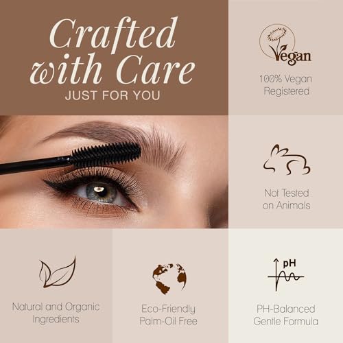 Poppy Austin Mascara 9g - Lash Mascara - Organic, Paraben-Free, Vegan, Cruelty-Free, Hypoallergenic - Lengthening & Volumizing with Argan Oil, Natural - Blue