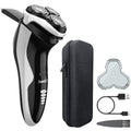 Waterproof Men¡¯s Electric Shaver with Travel Case, Powerful & Quiet, Type C Fast Charge (60min Charge, 120min Use), Precision Trimmer (Black)