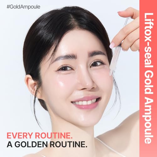 Liftox-Seal Gold Ampoule ? Firming & Radiance-Boosting Serum with Volufiline and Gold Complex, Moisture-Sealing Elasticity Booster for Plump, Glowing Skin (35 g / 1.23 oz)