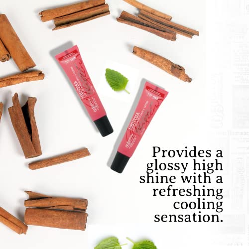 Cinnamint Mentha Lip Shine Balm Trio - Hydrating Natural Lip Gloss Set