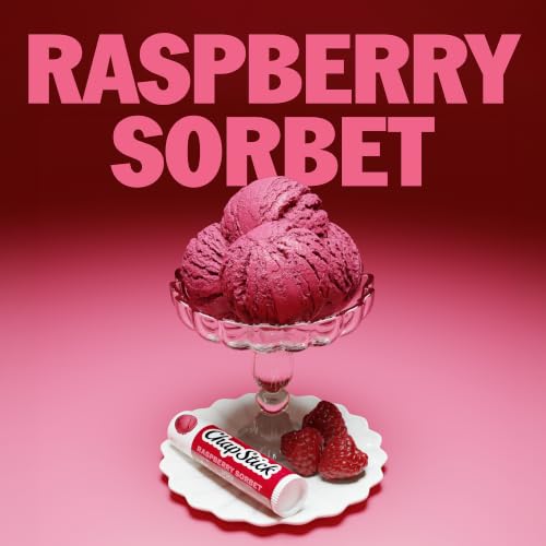 Lip Balm Set - Raspberry Sorbet Flavored Hydrating ChapStick 12-Pack