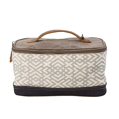Canvas Toiletry Bag - Travel Shaving Kit with Boho Style, Small Organizer