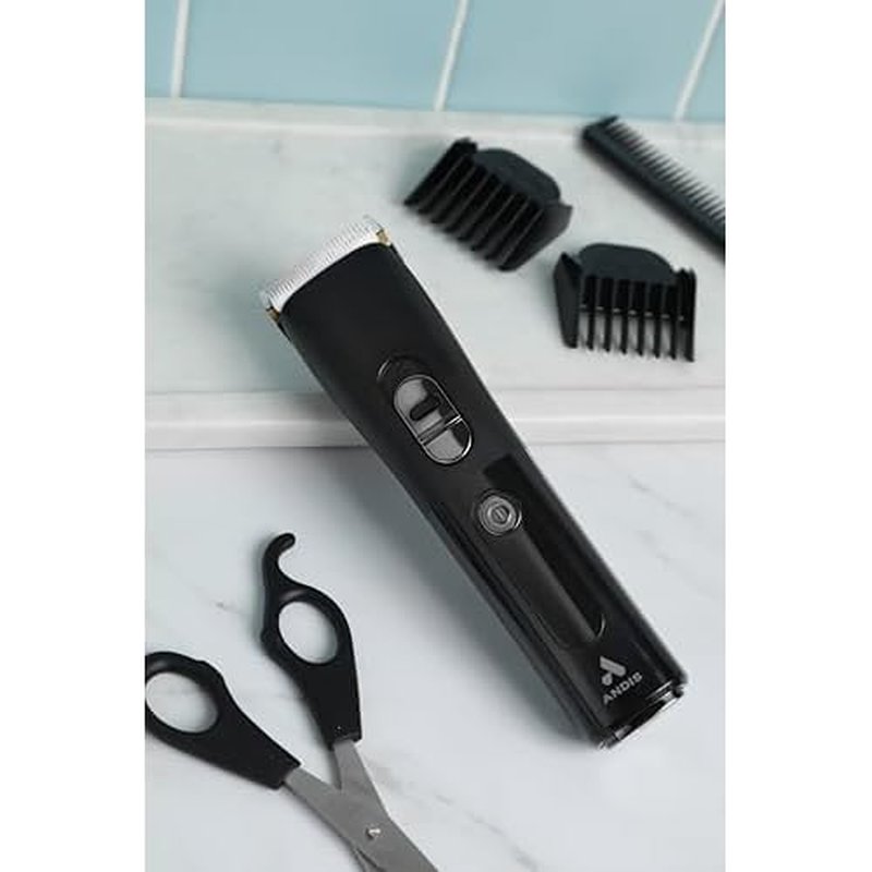 Andis 560547 Envision Cordless High-Speed Hair Clipper, 21-Piece Kit, Adjustable Blade, 1.5¡± LED Digital Display Screen, Black