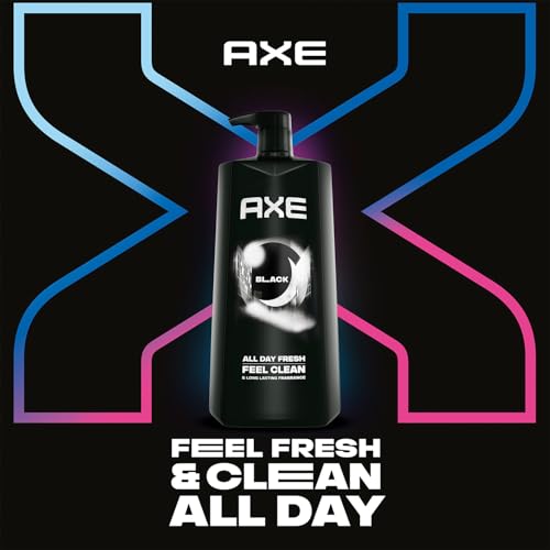 Men's Body Wash 3-Pack - Black Scent, 33.8 Oz, 3-in-1 Body Face Hair Wash