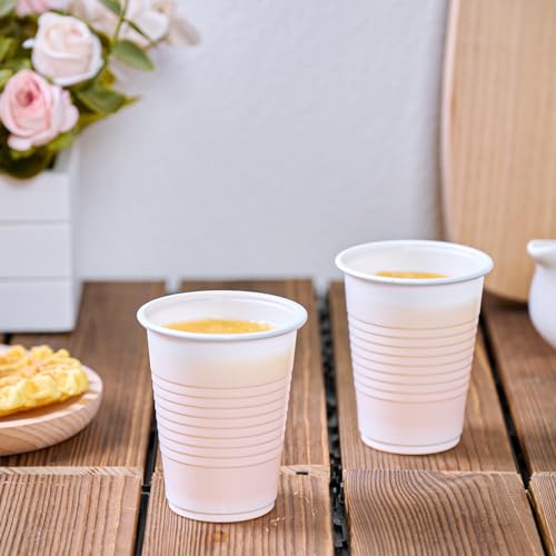 Disposable Plastic Cups 2000 Pack - 5 oz White Tumbler - Bulk Party Drinkware