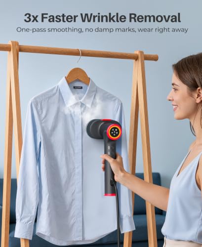 Portable Vacuum Steamer for Clothes 4500Pa Travel Garment Steamer