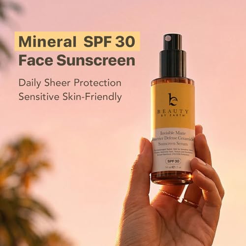 Unscented Facial Sunscreen Serum SPF 30 - Broad Spectrum, Makeup-Friendly, Water-Resistant