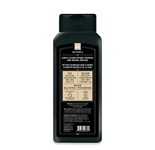 Men's Body Wash with Sandalwood Vanilla - 18 Fl Oz, Pack of 6 - Moisturizing & SLS-Free
