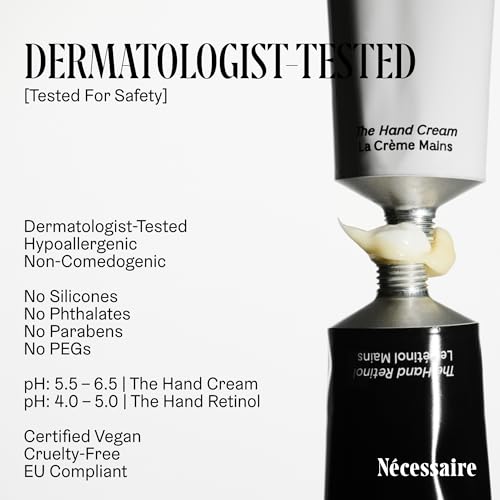 Fragrance-Free Hand Duo Set - Hand Cream & Retinol Treatment for Dry Hands