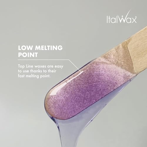Italwax Top Line Orchid Hard Wax Beads 1.65 lb (750 g) ? Transparent Fast-Setting Jelly Wax with Floral Fragrance for Bikini & Underarms, Strong Grip, Professional Use ? Made in Italy