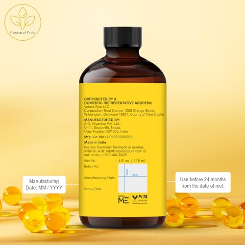 Majestic Pure Vitamin E Oil 4 Oz Vitamin E oil for Skin, Face Oil, Hair Oil and Body Oil- 100% Pure and Natural, 70,000 IU- Cold Pressed Hexane Free Non-GMO Gluten Free Formula (Pack of 2)