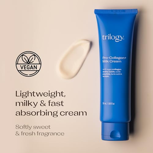 Vegan Collagen Face Moisturizer with Lactic Acid & Peptides - Light Hydrating Cream