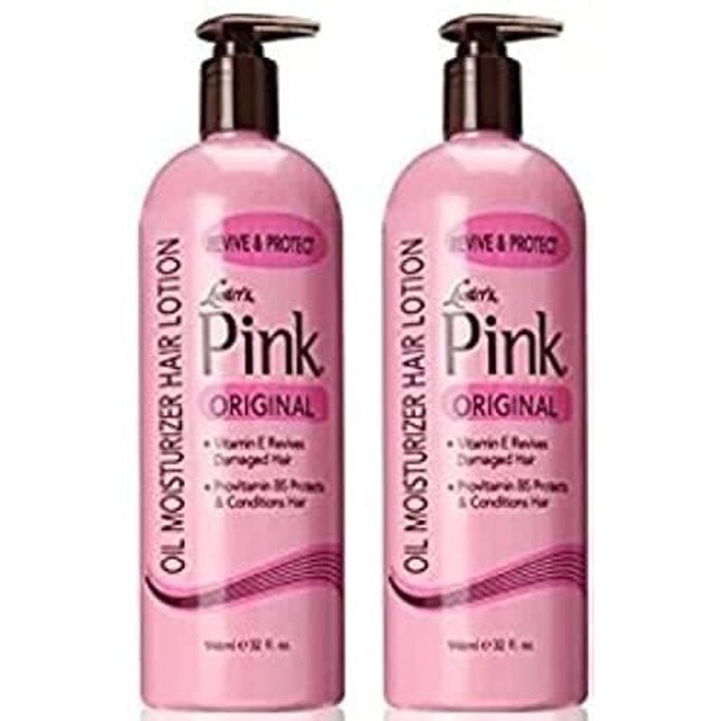 Luster's Scurl Pink Oil Moisturizer Hair Lotion, 32 Ounce (Packaging may vary) (2 Pack)