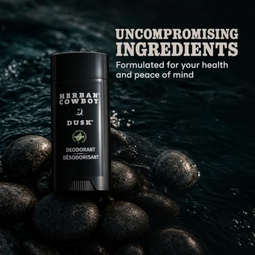 Herban Cowboy Dusk Deodorant 3-Pack for Men - Natural Freshness