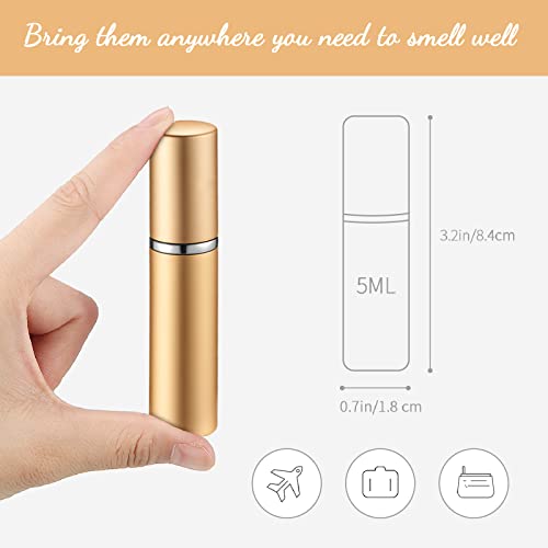 5ml Refillable Mini Perfume Atomizer Set - 105 Colorful Travel Spray Bottles with Transfer Tools